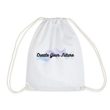 Strengthen your path: Create your future - Drawstring Bag - white - Front