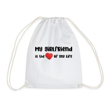 My girlfriend is the love - Sac de sport léger - blanc - Devant