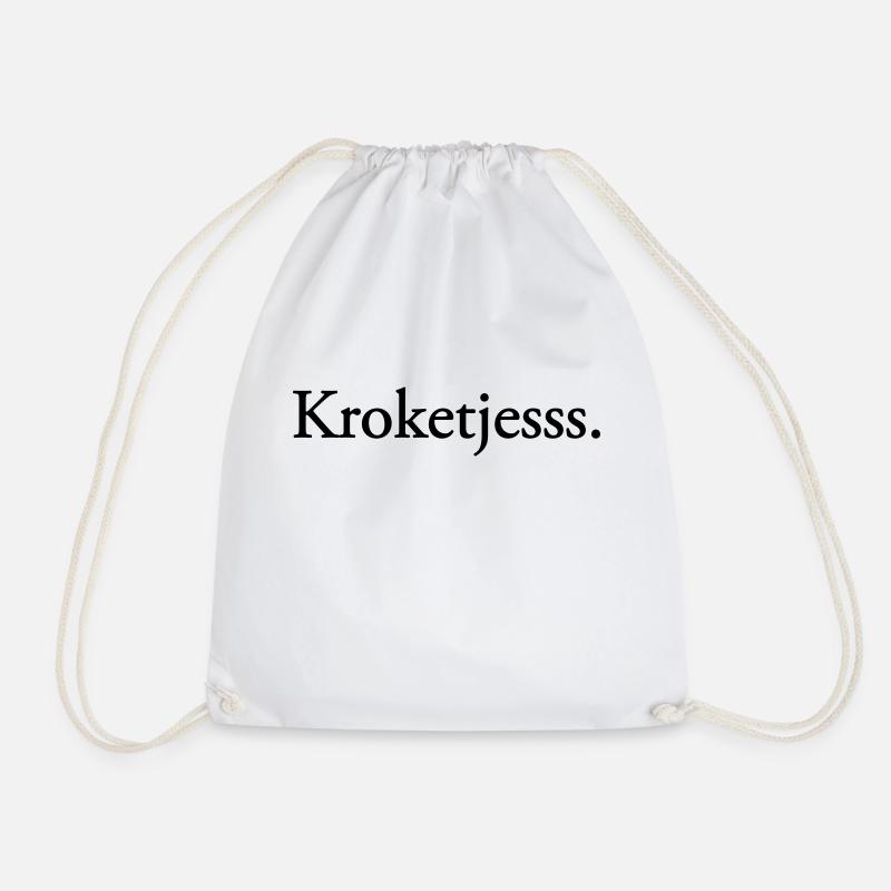 Krokette - Turnbeutel - Weiß