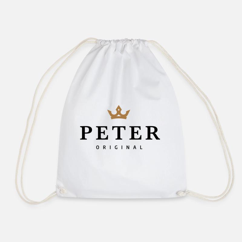 Peter - Drawstring Bag - white