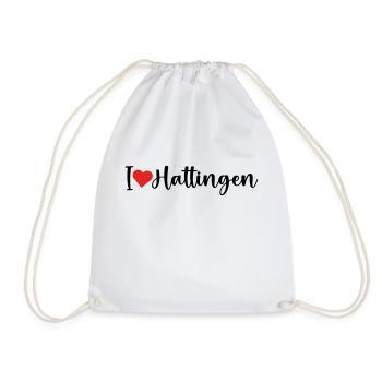 Hattingen I Love - Turnbeutel - Weiß - Vorne