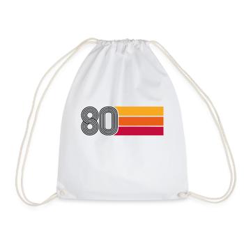 Vintage Classique des années 1980 - Sac de sport léger - blanc - Devant