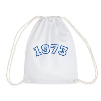 1973 Sport Blau - Turnbeutel - Weiß - Vorne
