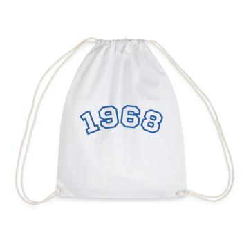 1968 bleu sport - Sac de sport léger - blanc - Devant