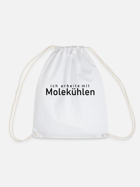 ich arbeite mit molekühlen - Turnbeutel - Weiß