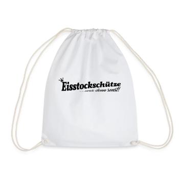Eisstockschießen - Turnbeutel - Weiß - Vorne