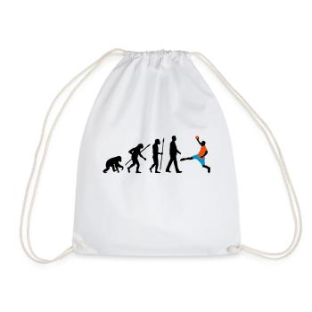 evolution_handball_102012_a_3c - Drawstring Bag - white - Front