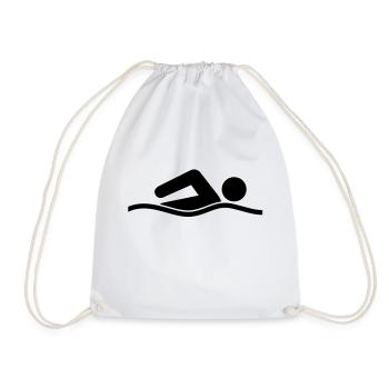 swimming__f1 - Turnbeutel - Weiß - Vorne