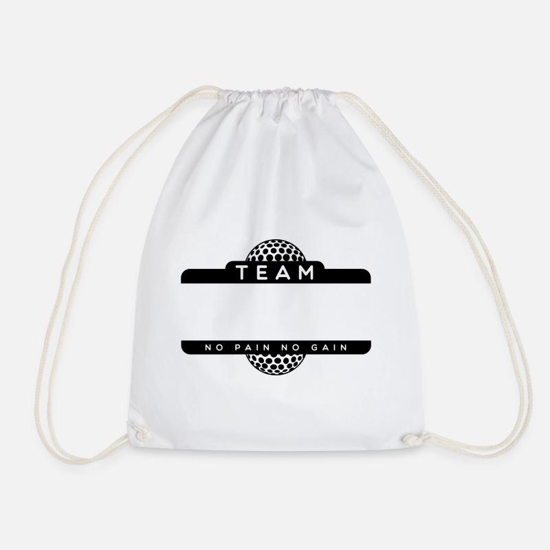 team golf - Drawstring Bag - white
