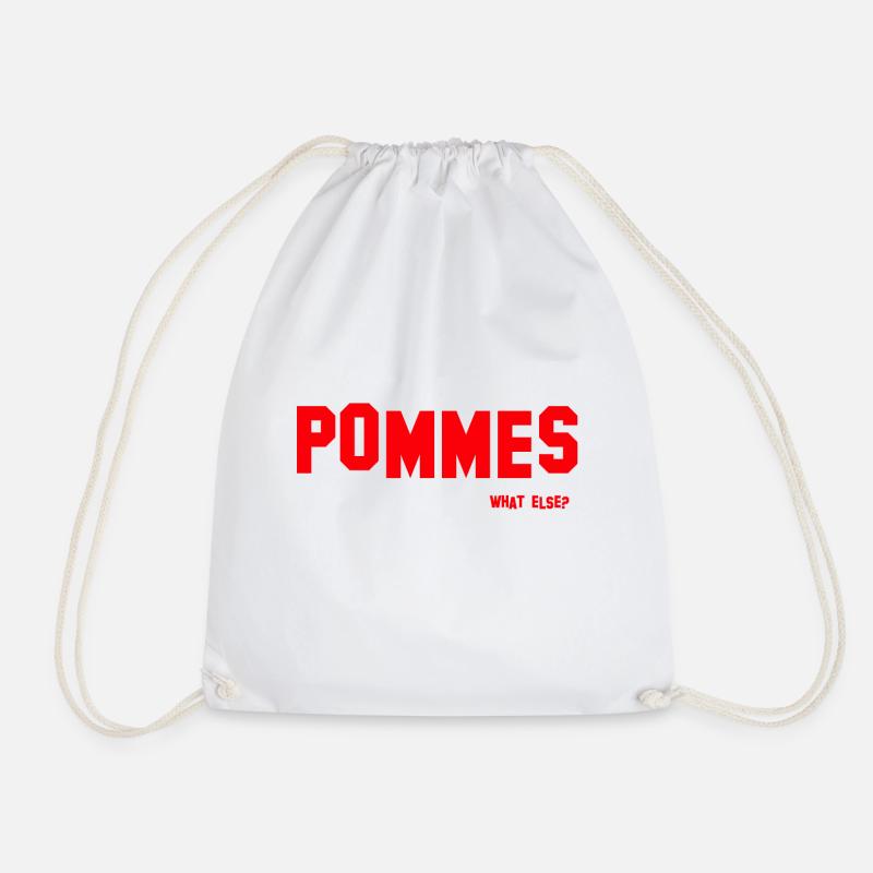 POMMES - what else? - Turnbeutel - Weiß