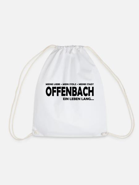 Meine Liebe - Mein Stolz - Meine Stadt - Offenbach - Turnbeutel - Weiß