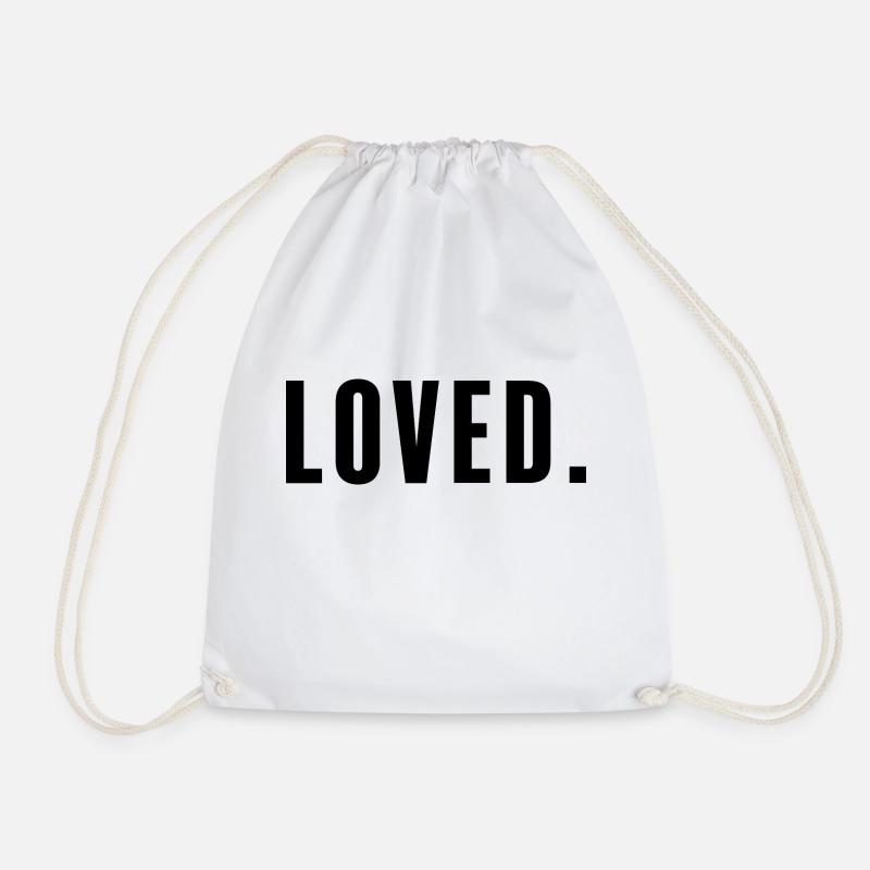 Loved. - Turnbeutel - Weiß