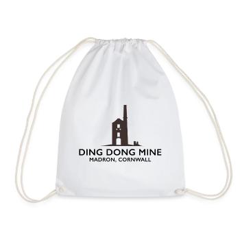 Ding Dong Tin Mine Cornwall - Drawstring Bag - white - Front