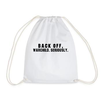 Back off Warchild Seriously Point Break - Drawstring Bag - white - Front