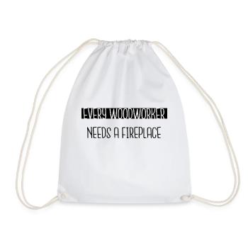 Carpenter Blagues Union Carpenter Tshirts tronçonneuse - Sac de sport léger - blanc - Devant