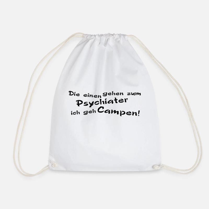 Psycho Camper T shirt 25 - Turnbeutel - Weiß