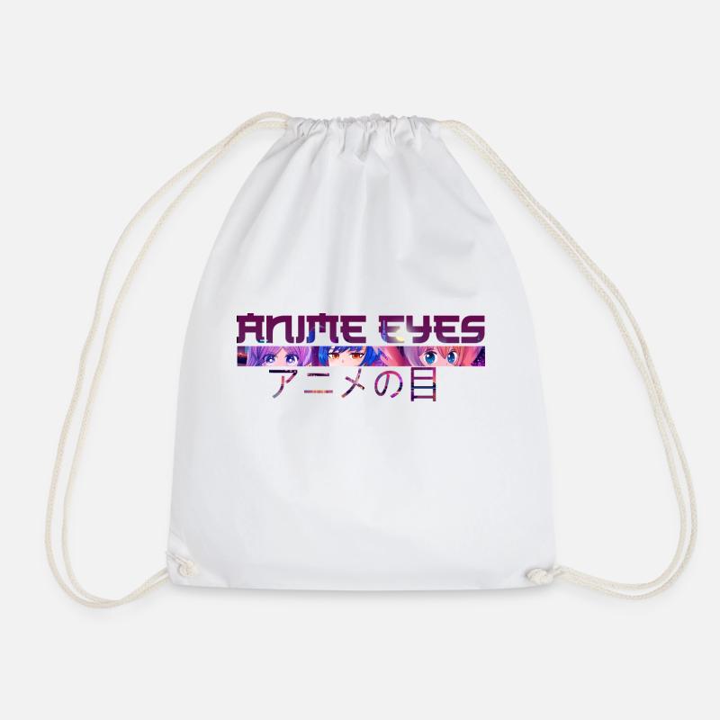 Anime Eyes - Comic - Tokyo - Turnbeutel - Weiß