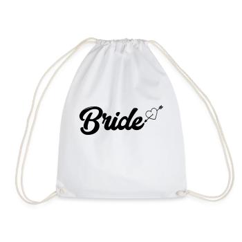 Bride in love - Drawstring Bag - white - Front