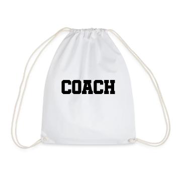Coach Trainer Team Training Athlet Sport - Turnbeutel - Weiß - Vorne