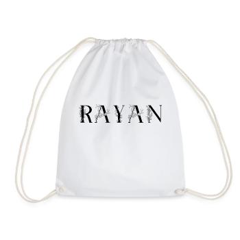Nom - Rayan - Sac de sport léger - blanc - Devant