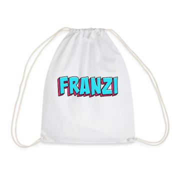 Name Motif: Franzi - Drawstring Bag - white - Front