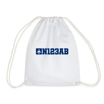 Aviation sur mesure - Avion - Vol - Pilote - Sac de sport léger - blanc - Devant