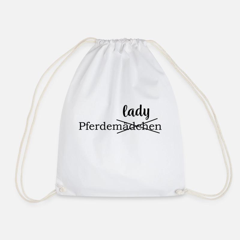 Pferdelady Pferdemädchen - Turnbeutel - Weiß