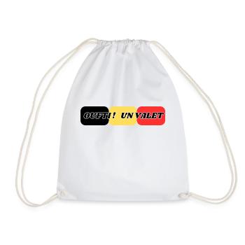 Oufti a valet - Drawstring Bag - white - Front