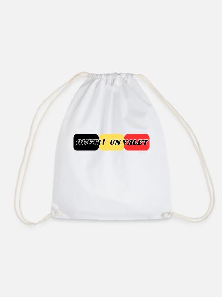 Oufti a valet - Turnbeutel - Weiß