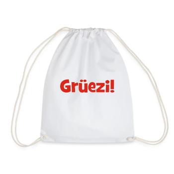 Grüezi - Schweiz - Switzerland - Swiss - Suisse - Sac de sport léger - blanc - Devant