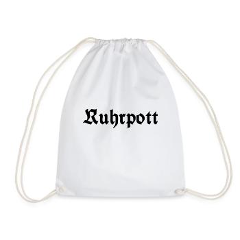 Ruhrpott - Pott - Bergbau - Kumpel - Ruhr - Shirt - Turnbeutel - Weiß - Vorne