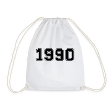 1990 - Sac de sport léger - blanc - Devant