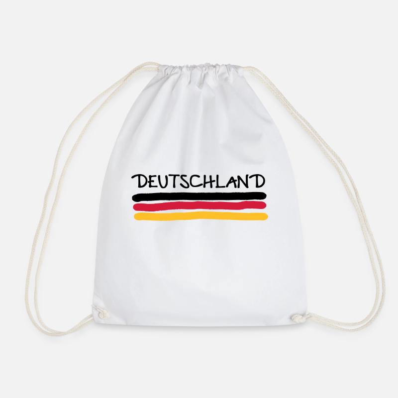 Germany - Drawstring Bag - white