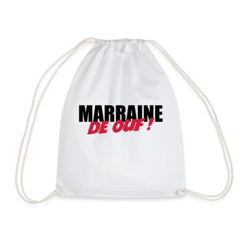 Marraine de ouf ! - Sac de sport léger - blanc - Devant