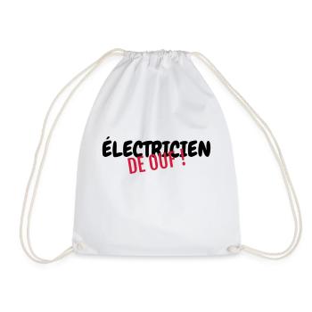 Elektriker / Elektrizität / Energie / DIY - Turnbeutel - Weiß - Vorne
