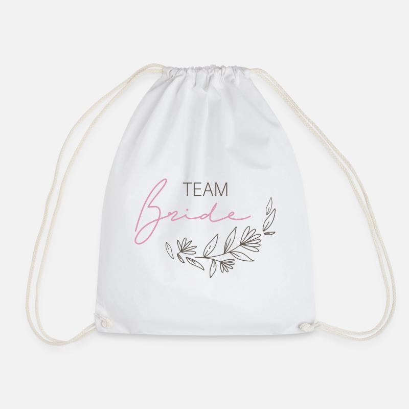 TEAM Bride - Turnbeutel - Weiß