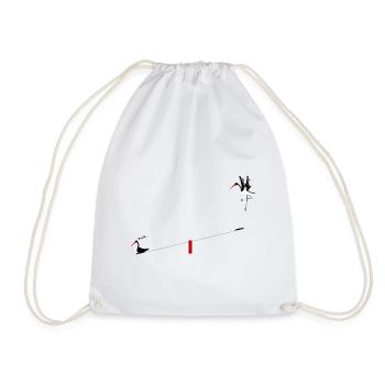 Black Storks - Drawstring Bag - white - Front