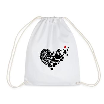 Coeur de coeur - Sac de sport léger - blanc - Devant