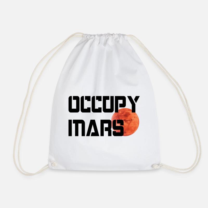 OCCUPY MARS - Turnbeutel - Weiß