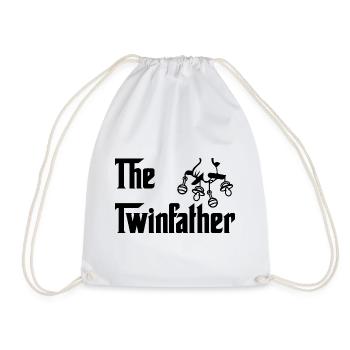 The Twinfather Zwillinge Dad Papa - Turnbeutel - Weiß - Vorne