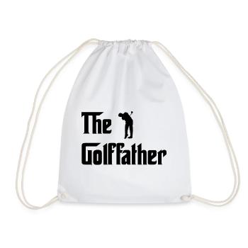 The Golffather Golfer Dad Golf Papa - Turnbeutel - Weiß - Vorne