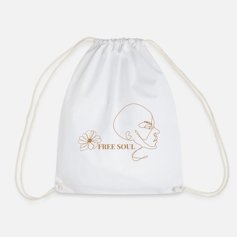 Free soul - Drawstring Bag - white
