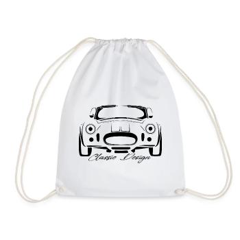 CLASSIC AMERICAN CAR - MUSCLE CAR - Drawstring Bag - white - Front