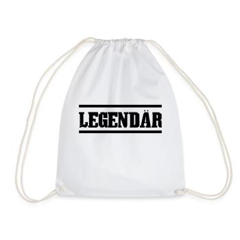 Legendär - Turnbeutel - Weiß - Vorne