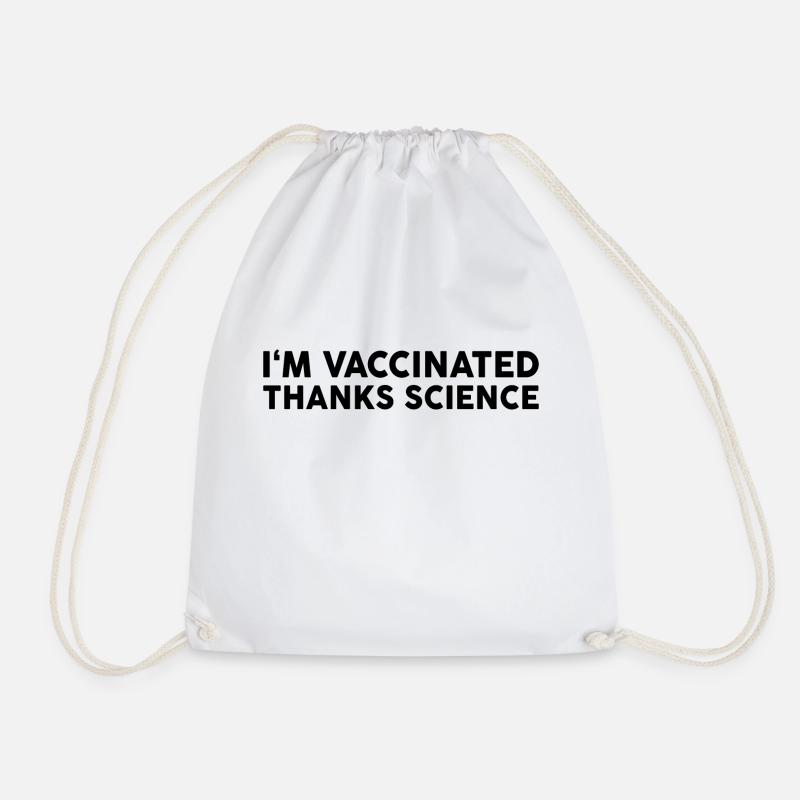 #Vaccinated - Turnbeutel - Weiß