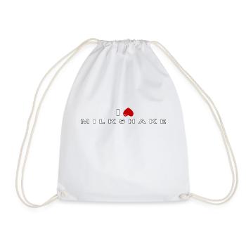 I hate Milkshake - Drawstring Bag - white - Front