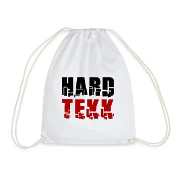 Hard Tekk Techno - Drawstring Bag - white - Front