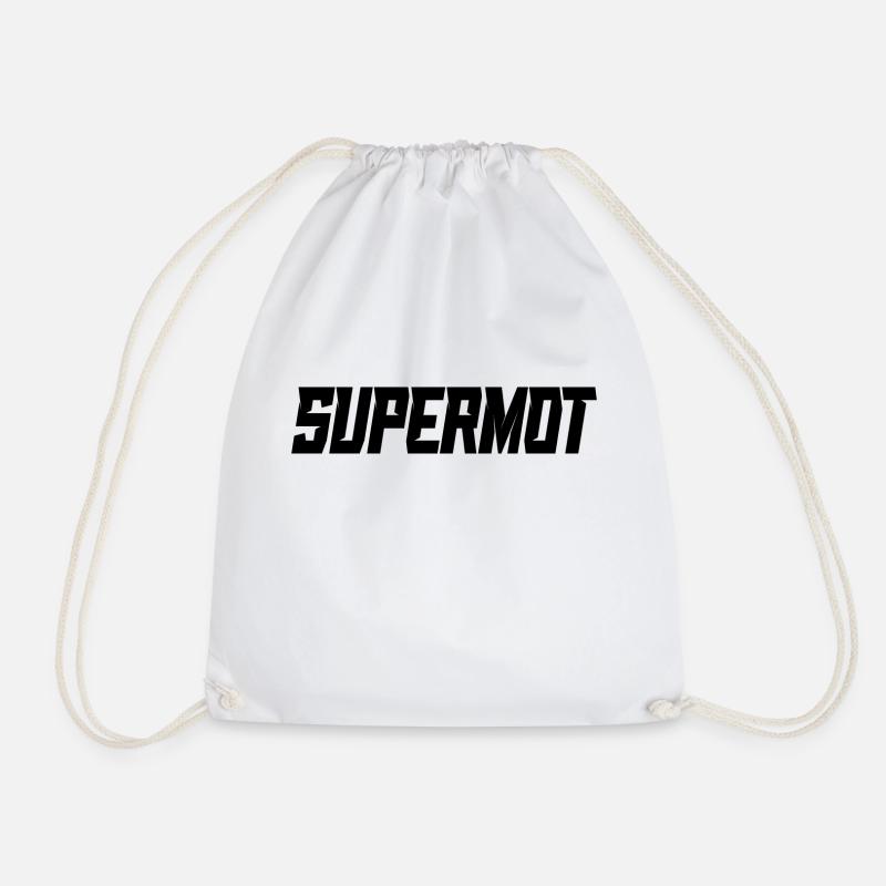 Supermot Racing - Drawstring Bag - white