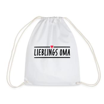 Lieblings Oma - Turnbeutel - Weiß - Vorne