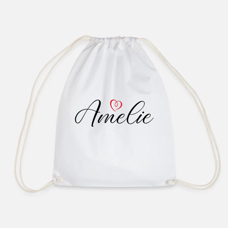 amelie name herz - Turnbeutel - Weiß